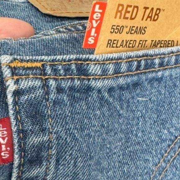 Vintage Levis 550 Tapered Leg Jeans Size 12 Deadstock 2001 Y2K NWT Medium Wash - Picture 8 of 15